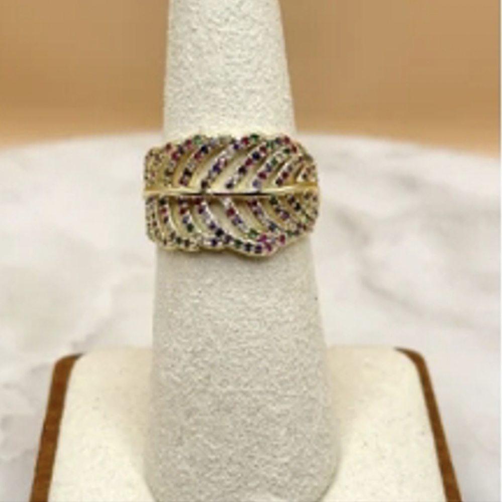 Melania clara leaf ring